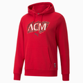 PUMA A.C. Milan Men Hoodie BLACK/RED product image 1, provided for visual reference and product detail review