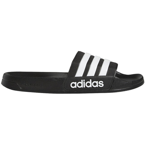 Adidas Adilette Shower Slides-Black/White product image 1, provided for visual reference and product detail review
