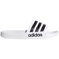 Adidas Adilette Shower Slides-White/Black product image 1, provided for visual reference and product detail review