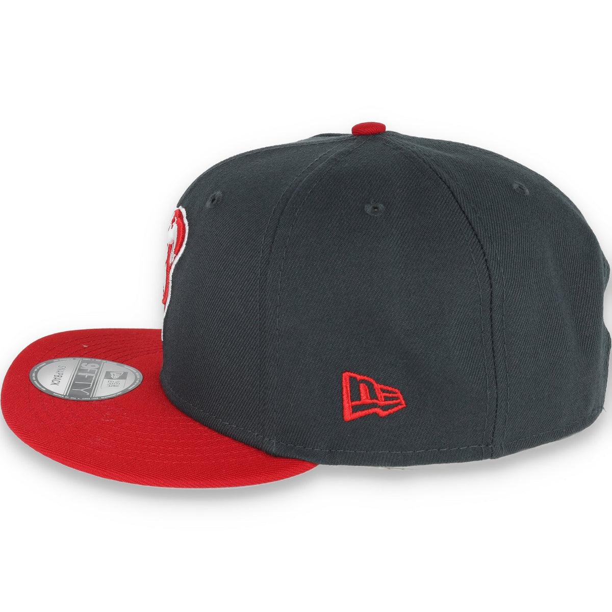 New Era Arizona Diamondbacks 2-Tone Color Pack 9FIFTY Snapback Hat - Grey/Scarlet product image 4, provided for visual
