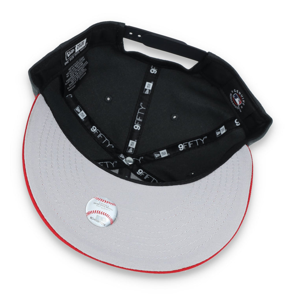 New Era Arizona Diamondbacks 2-Tone Color Pack 9FIFTY Snapback Hat - Grey/Scarlet product image 7, provided for visual