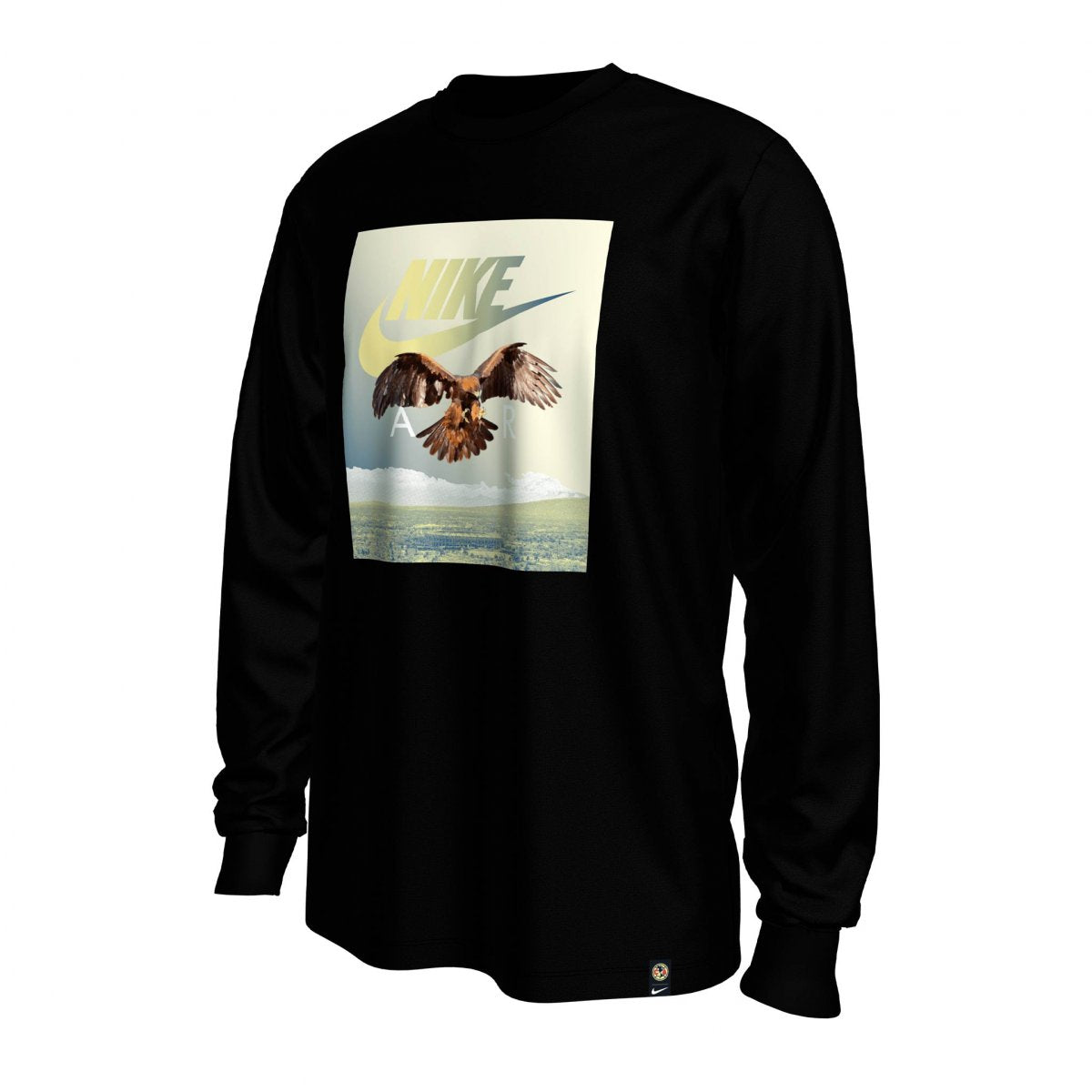 Nike Club América Men Long-Sleeve Soccer T-Shirt product image 1, provided for visual reference and product detail review