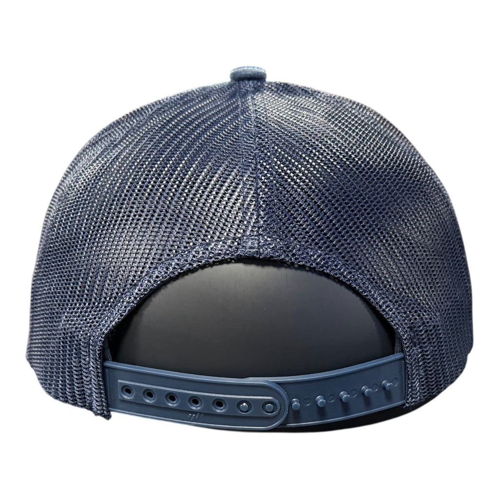Air Caleb Navy Mesh Back Hat by Obvious Shirts product image 4, provided for visual reference and product detail review