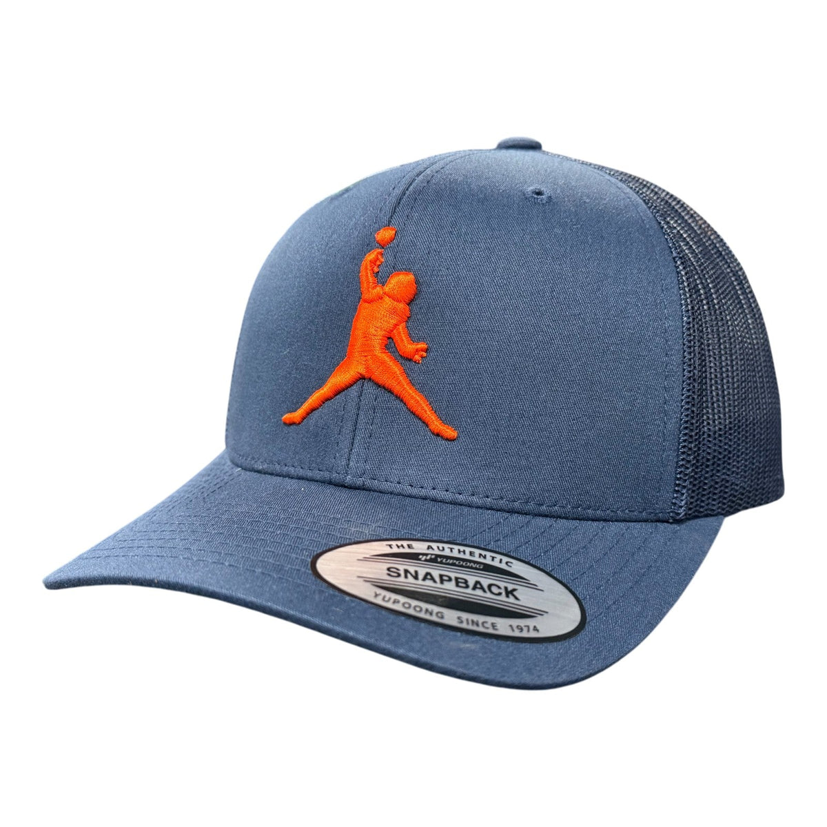 Air Caleb Navy Mesh Back Hat by Obvious Shirts product image 1, provided for visual reference and product detail review