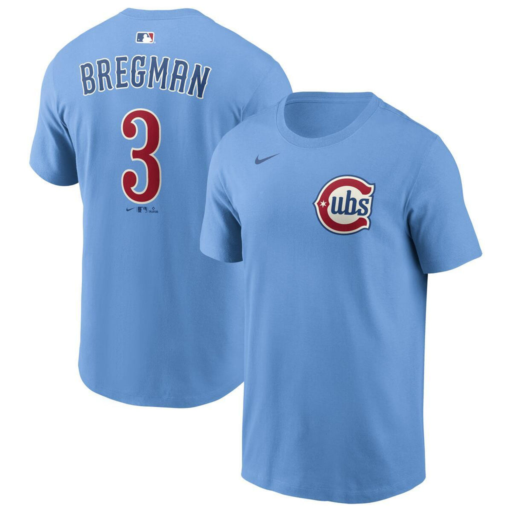 Alex Bregman Chicago Cubs Nike Men Alt 2 Player T-Shirt product image 1, provided for visual reference and product detail