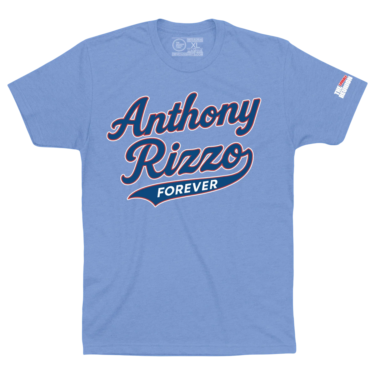 Anthony Rizzo Forever T-Shirt by Obvious Shirts product image 1, provided for visual reference and product detail review
