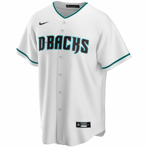 Nike Men Arizona Diamondbacks White home Jersey product image 1, provided for visual reference and product detail review