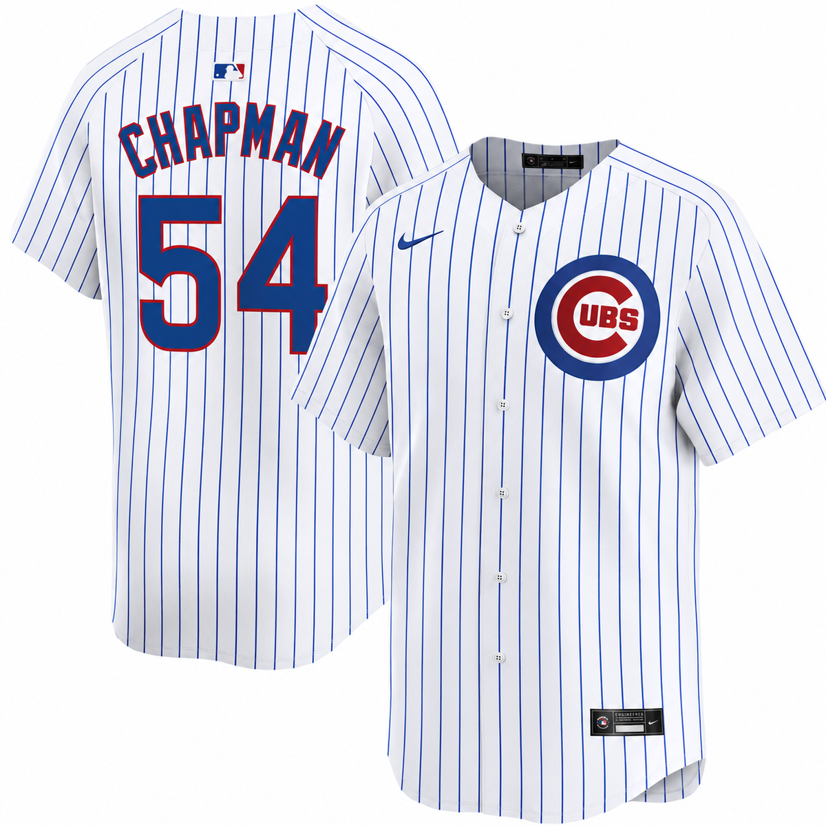 Aroldis Chapman Chicago Cubs Nike Men Replica Home Jersey product image 1, provided for visual reference and product detail