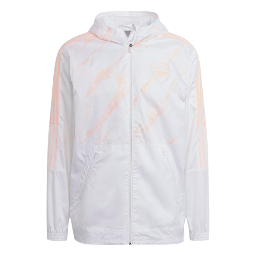 Adidas Arsenal Winbreaker Jacket-White product image 1, provided for visual reference and product detail review