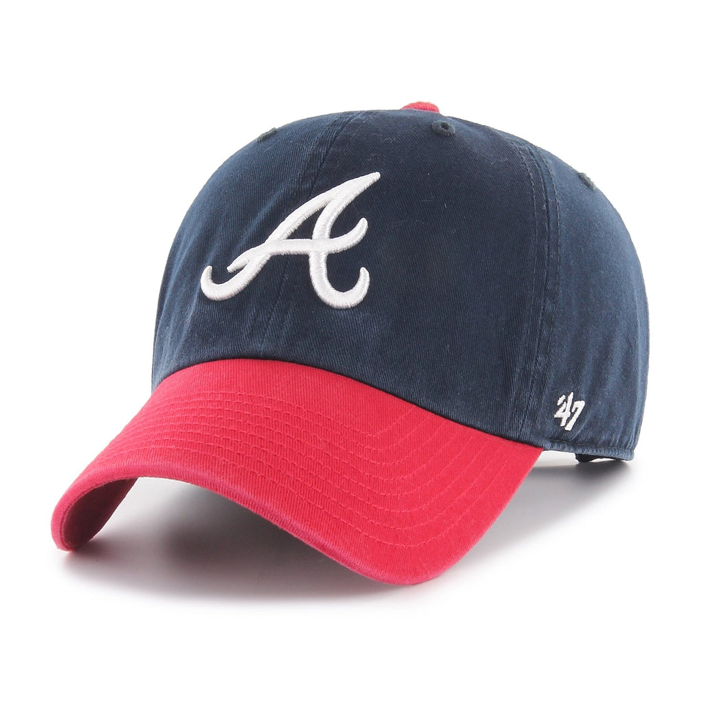 Atlanta Braves '47 Clean Up Two Toned Adjustable Hat product image 1, provided for visual reference and product detail review