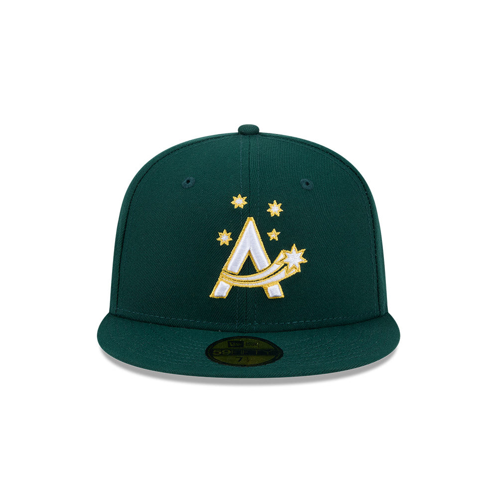 Australia World Baseball Classic 2026 New Era 59FIFTY Fitted Hat product image 2, provided for visual reference and product