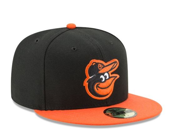 Baltimore Orioles New Era Road Authentic Collection 59Fifty Fitted-On-Field Collection Black/Orange product image 3,