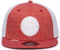 FI COLLECTIONS BAYERN MUNICH DRIBBLING Snapback HAT-RED/WHITE product image 1, provided for visual reference and product