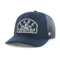 Chicago Cubs '47 Black Leland Trucker Adjustable Hat product image 1, provided for visual reference and product detail review