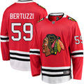 Tyler Bertuzzi Chicago Blackhawks Fanatics Red Breakaway Men Jersey product image 1, provided for visual reference and