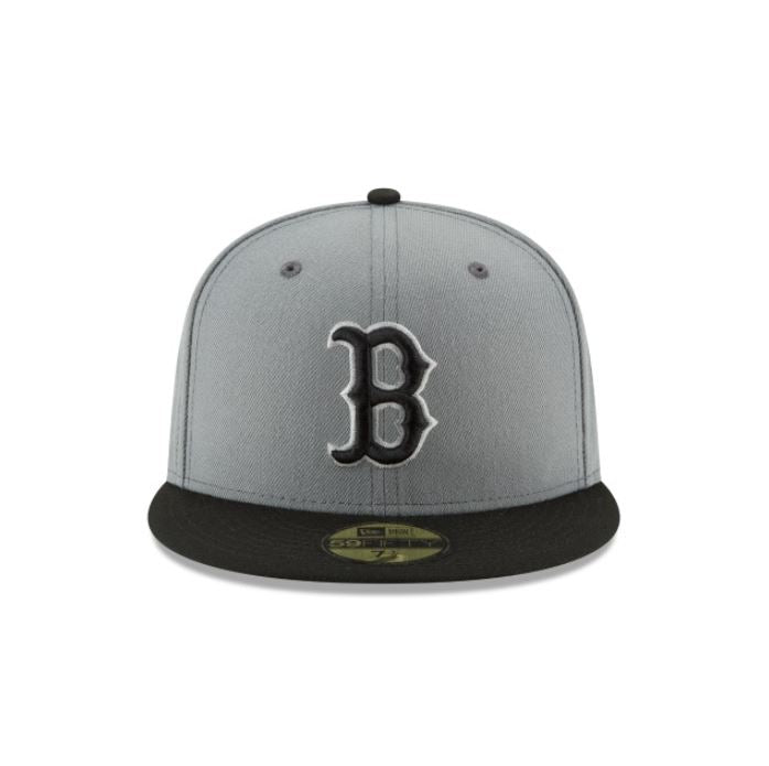 Boston Red Sox MLB Basic Collection 59Fifty Fitted-Grey/Black product image 2, provided for visual reference and product
