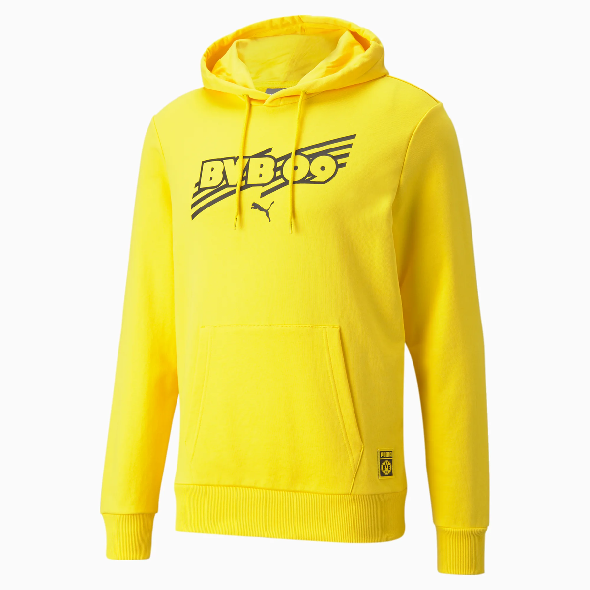 Puma Men Borussia Dortmund Hoodie-YELLOW product image 1, provided for visual reference and product detail review