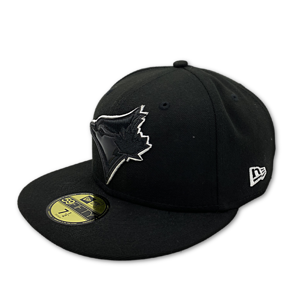 TORONTO BLUE JAYS Leather BASIC 59FIFTY FITTED -BLACK/WHITE product image 1, provided for visual reference and product