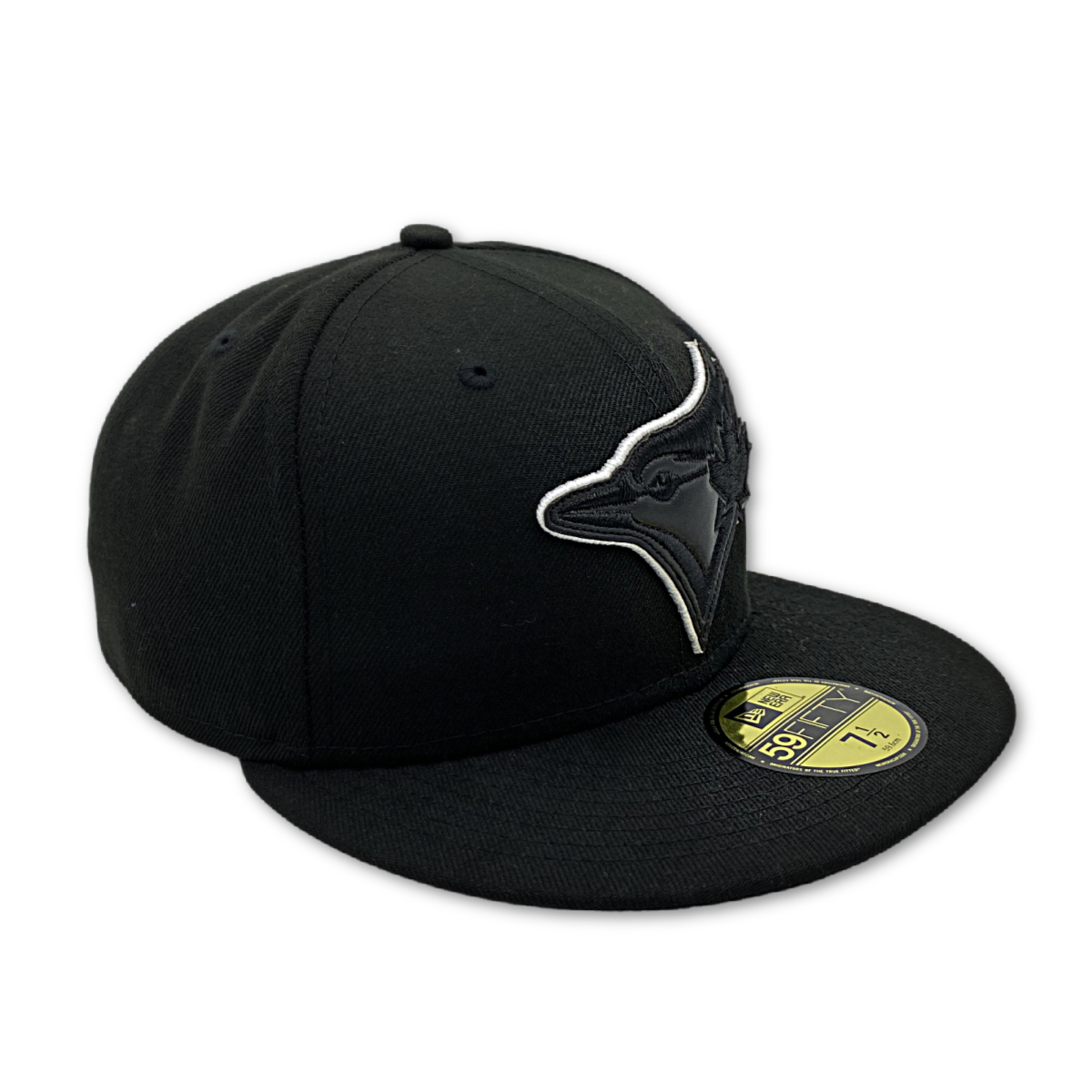 TORONTO BLUE JAYS Leather BASIC 59FIFTY FITTED -BLACK/WHITE product image 3, provided for visual reference and product