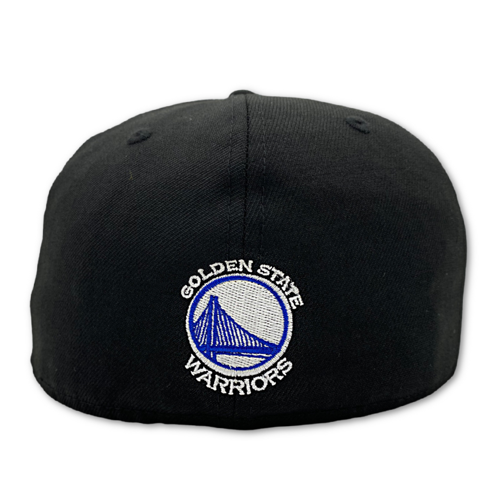 Golden State Warriors New Era 59Fifty Hat-Black/White product image 4, provided for visual reference and product detail