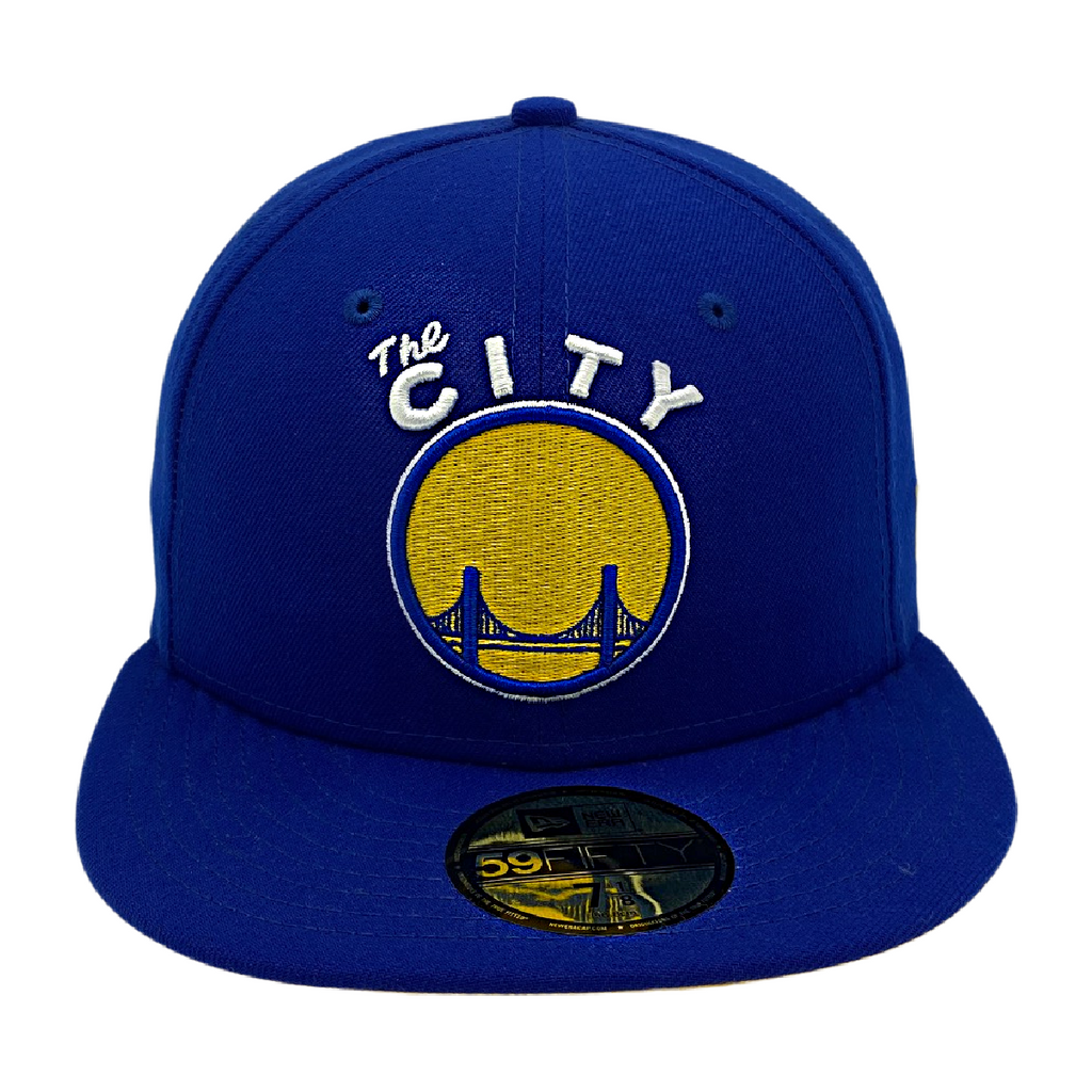 Golden State Warriors The City New Era 59Fifty Hat-Blue/Yellow product image 4, provided for visual reference and product