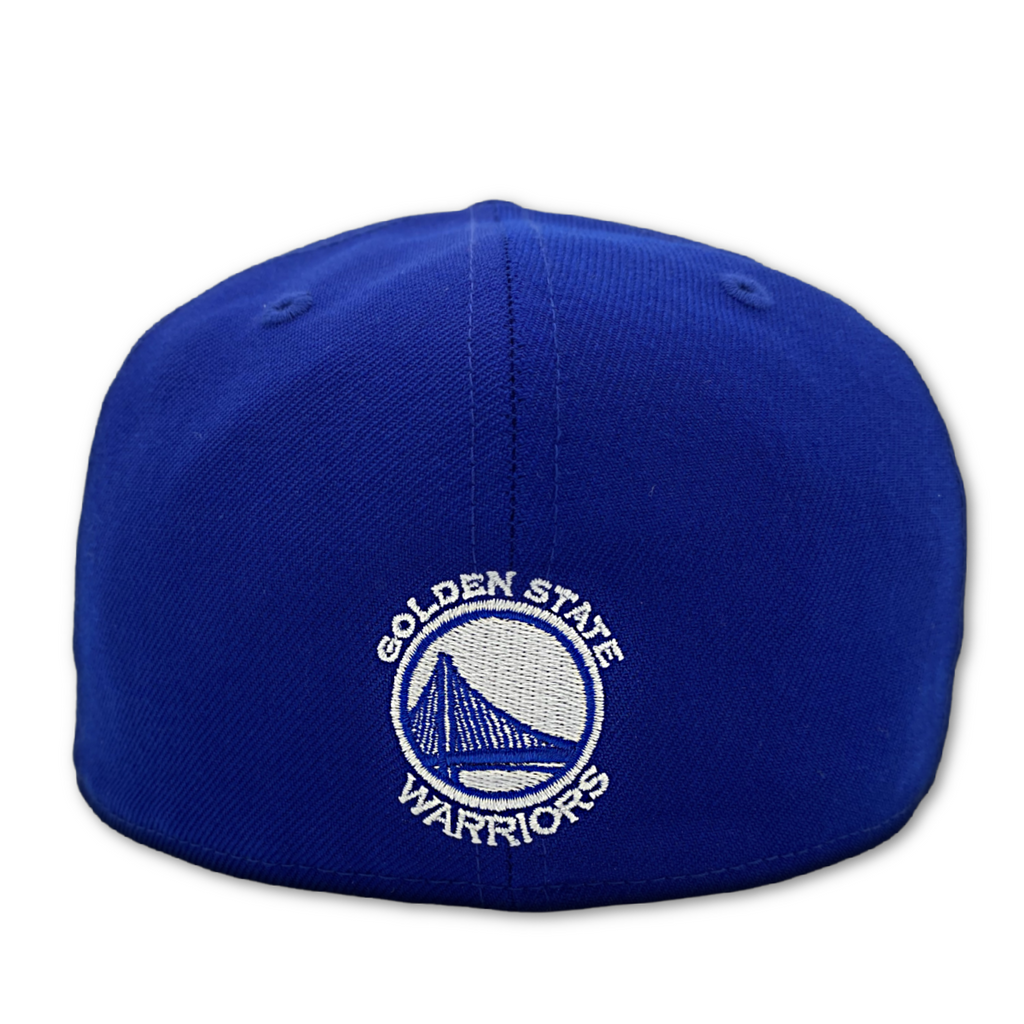 New Era GOLDEN STATE WARRIORS 59FIFTY FITTED HAT-Blue/White product image 4, provided for visual reference and product