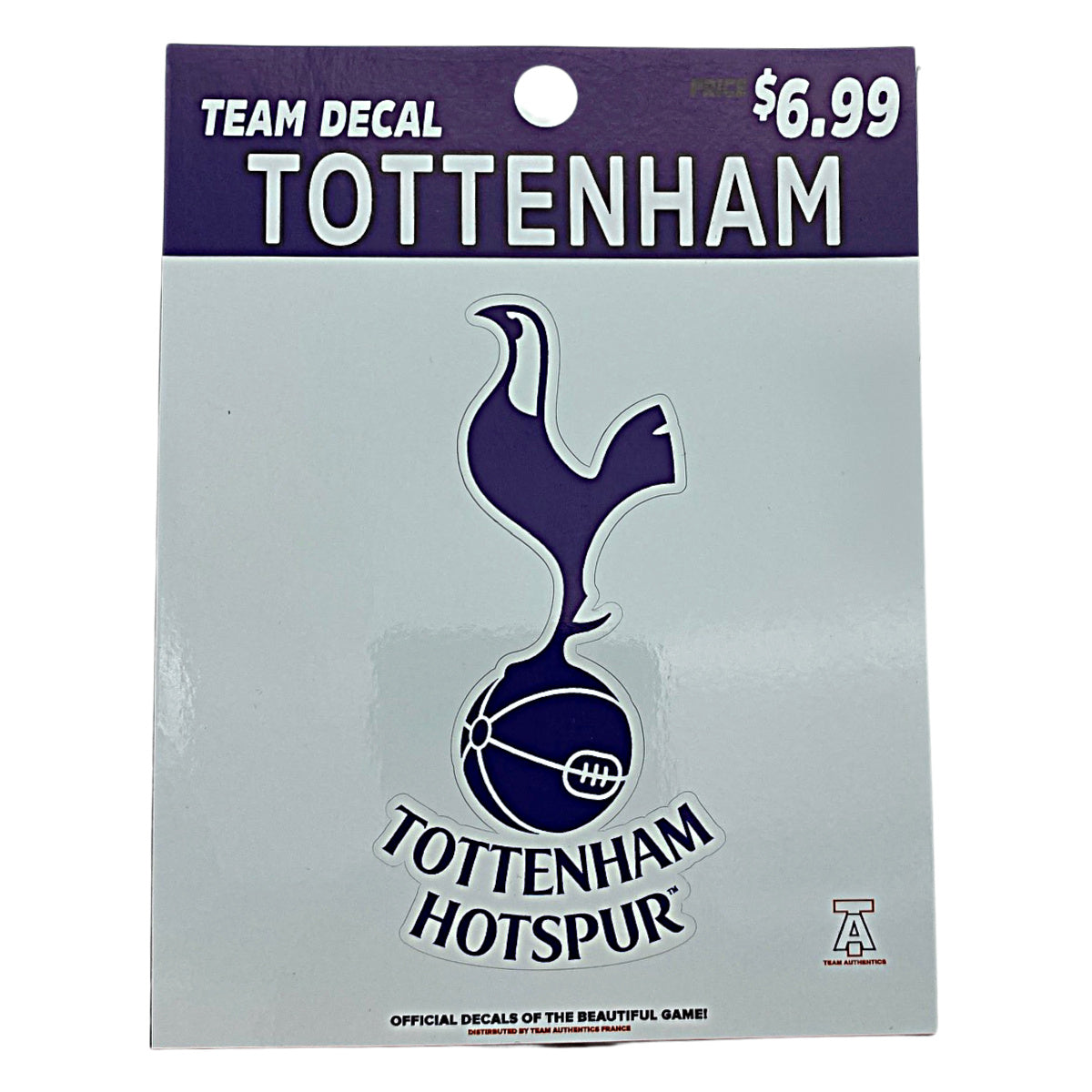 Team Authentics Tottenham Hotspurs Team Crest Decal product image 1, provided for visual reference and product detail review