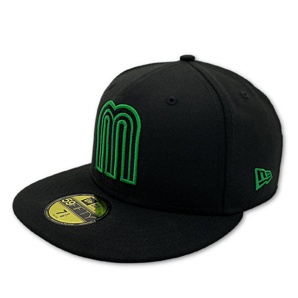 New Era Official Wbc Mexico Team 59Fifty Fitted Hat-Blk product image 1, provided for visual reference and product detail