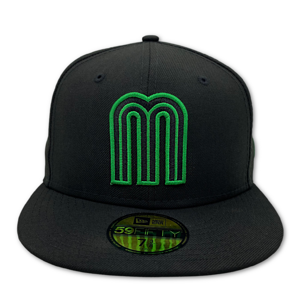 New Era Official Wbc Mexico Team 59Fifty Fitted Hat-Blk product image 2, provided for visual reference and product detail