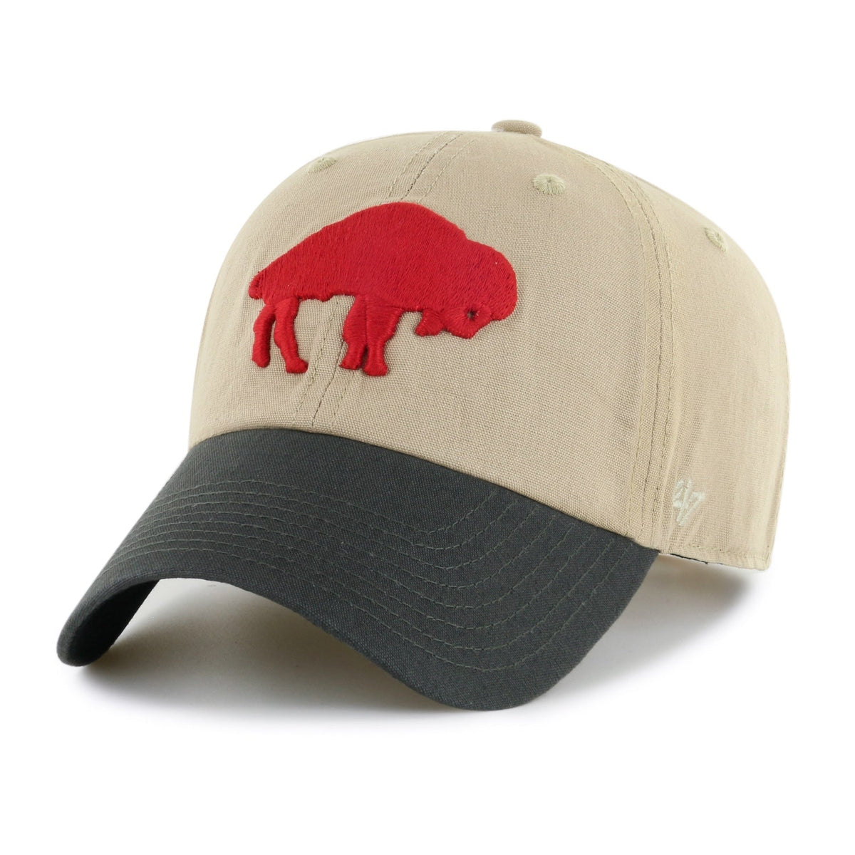 Buffalo Bills '47 Historic Khaki Ashford Clean Up Adjustable Hat product image 2, provided for visual reference and product