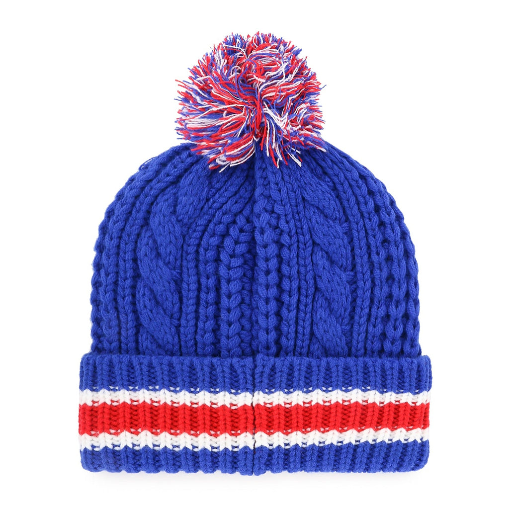 Buffalo Bills '47 Ladies Sonic Blue Sorority Cuffed Knit Hat product image 2, provided for visual reference and product