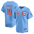 Owen Caissie Chicago Cubs Nike Men Light Blue 2nd Alternate Limited Jersey product image 1, provided for visual reference