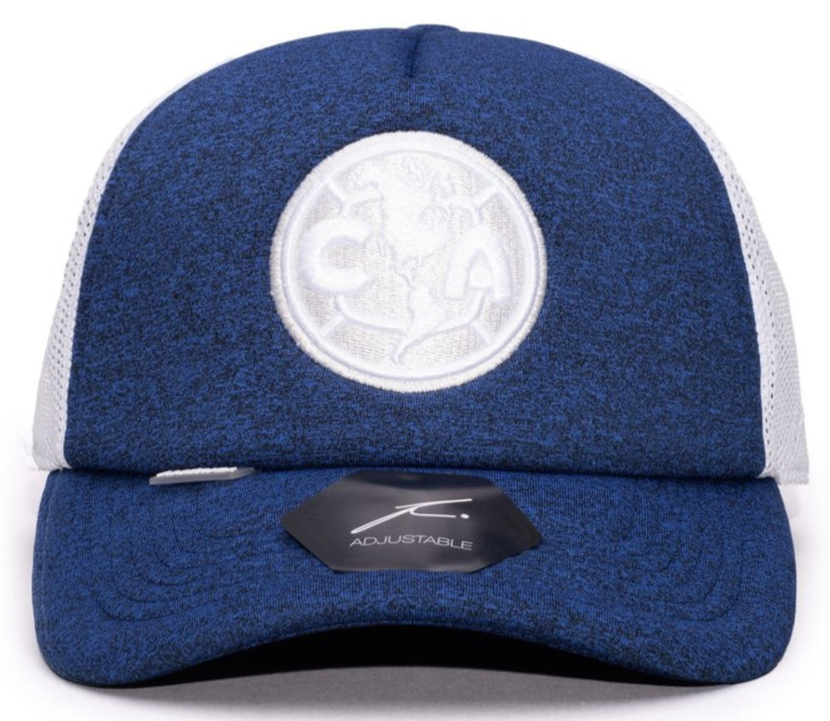 FI COLLECTIONS CLUB AMERICA DRIBBLING TRUCKER Snapback HAT-NAVY/WHITE product image 1, provided for visual reference and
