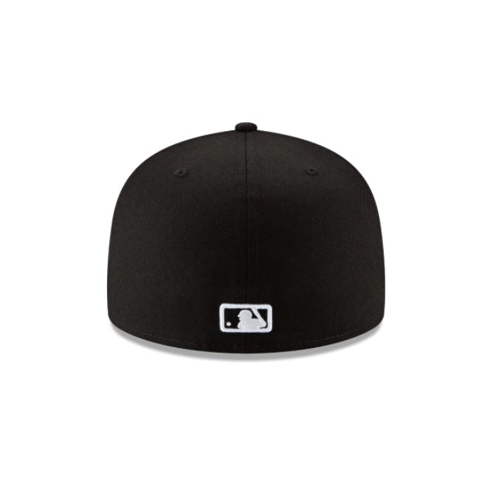 Chicago White Sox New Era Black Outline 59Fifty Fitted-Black product image 6, provided for visual reference and product