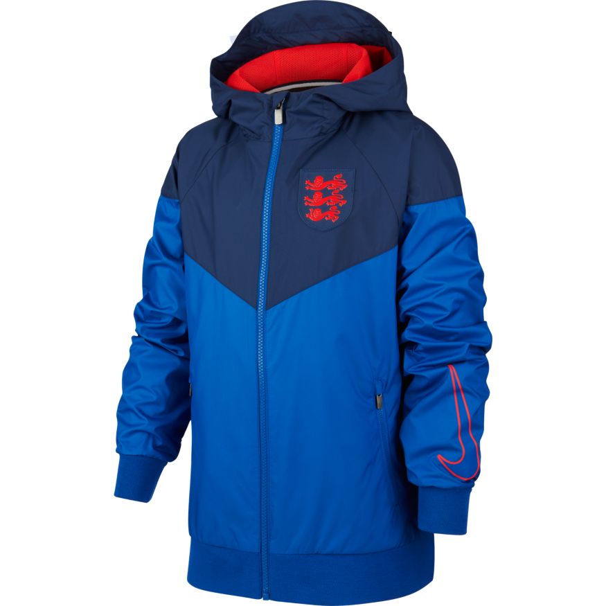 Nike England Youth Windrunner Woven Jacket product image 1, provided for visual reference and product detail review