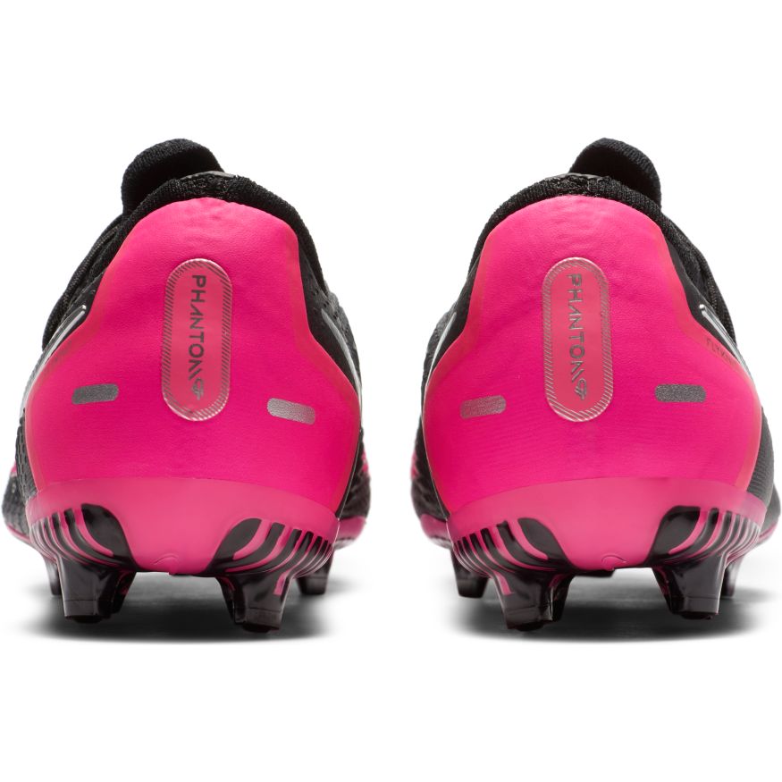 Nike Jr. Phantom GT Pro FG- BLACK/METALLIC SILVER-PINK BLAST product image 4, provided for visual reference and product