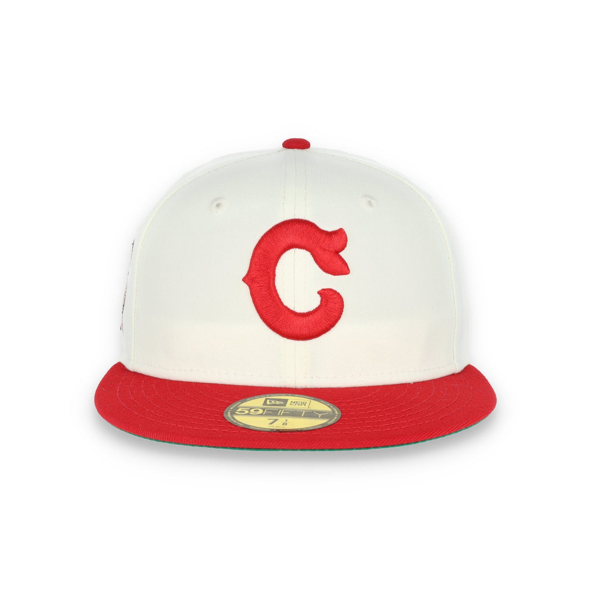 New Era Cleveland Indians 1935 All Star Game Patch 59FIFTY Fitted Ivory Hat product image 5, provided for visual reference