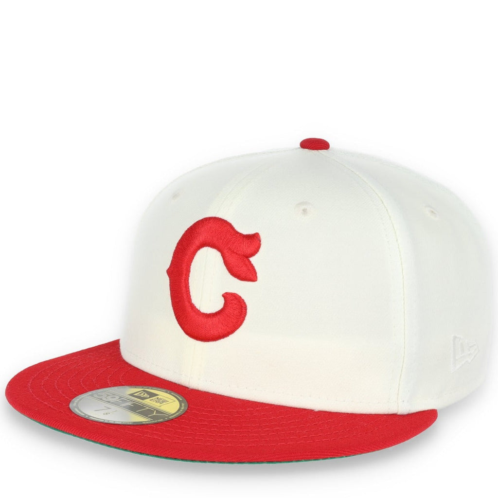 New Era Cleveland Indians 1935 All Star Game Patch 59FIFTY Fitted Ivory Hat product image 6, provided for visual reference