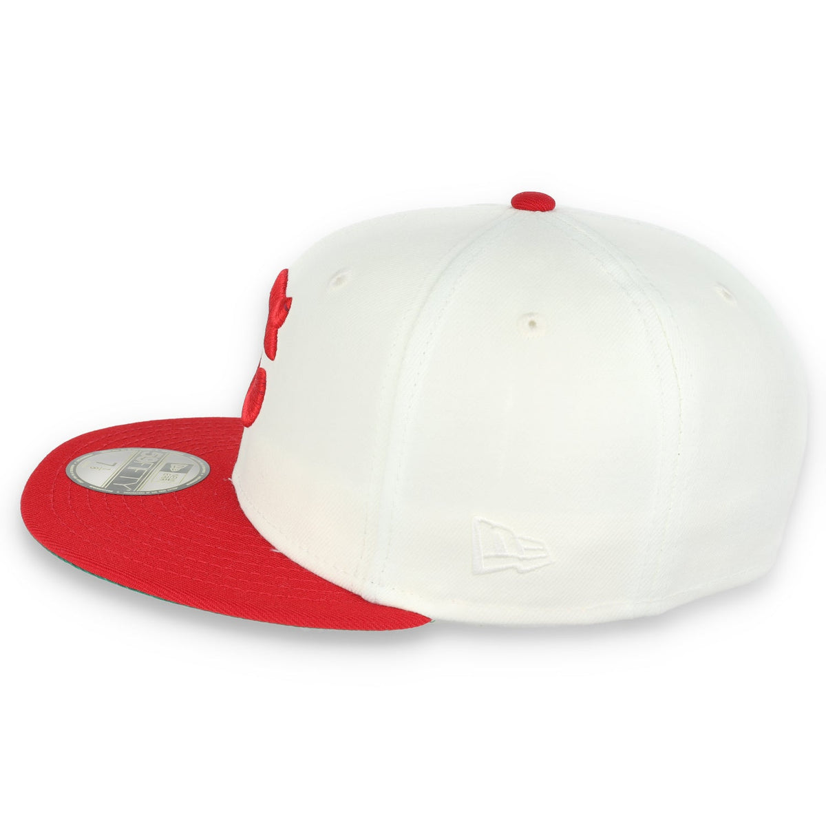 New Era Cleveland Indians 1935 All Star Game Patch 59FIFTY Fitted Ivory Hat product image 7, provided for visual reference