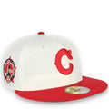 New Era Cleveland Indians 1935 All Star Game Patch 59FIFTY Fitted Ivory Hat product image 1, provided for visual reference