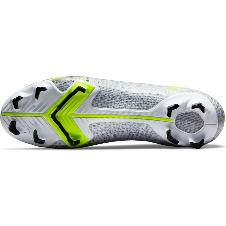 Nike Mercurial Vapor 14 Pro FG - WHITE/BLACK-METALLIC SILVER-VOLT product image 5, provided for visual reference and product
