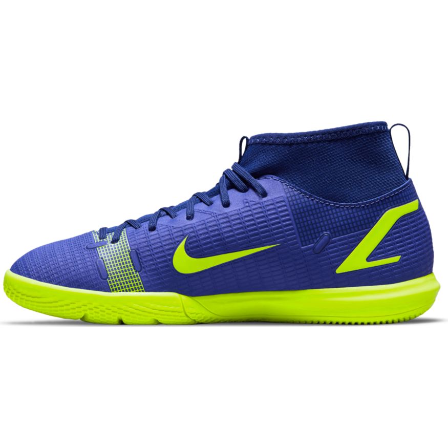 Nike Jr. Mercurial Superfly 8 Academy IC-LAPIS/VOLT-BLUE VOID product image 2, provided for visual reference and product