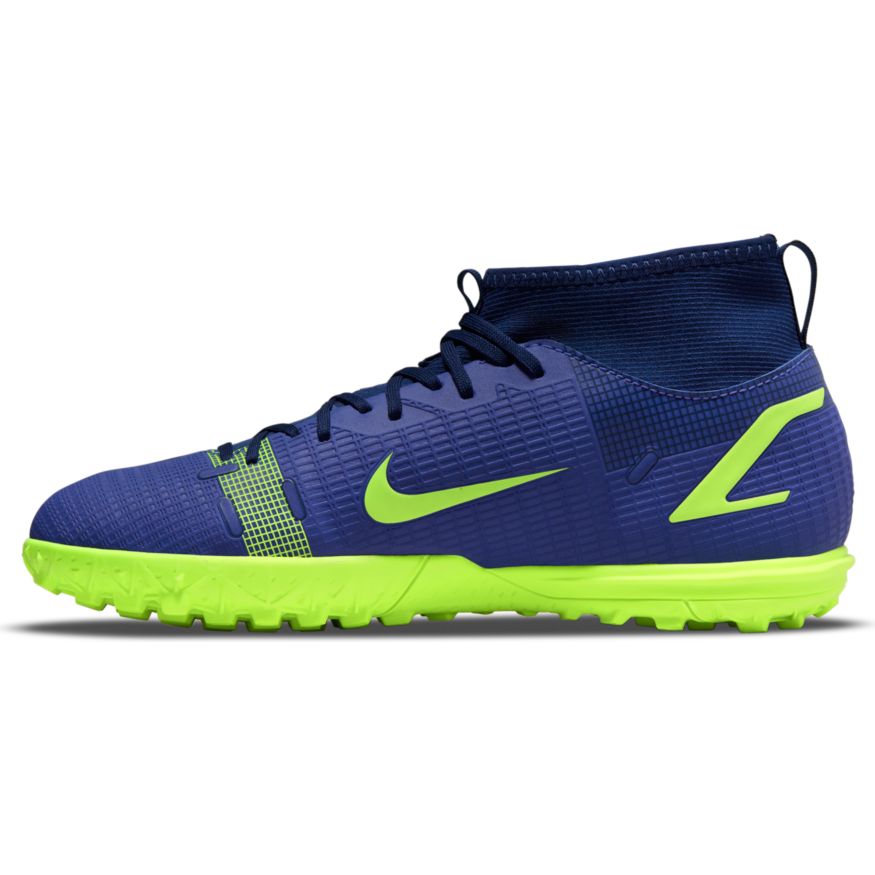Nike Jr. Mercurial Superfly 8 Academy TF-LAPIS/VOLT-BLUE VOID product image 2, provided for visual reference and product