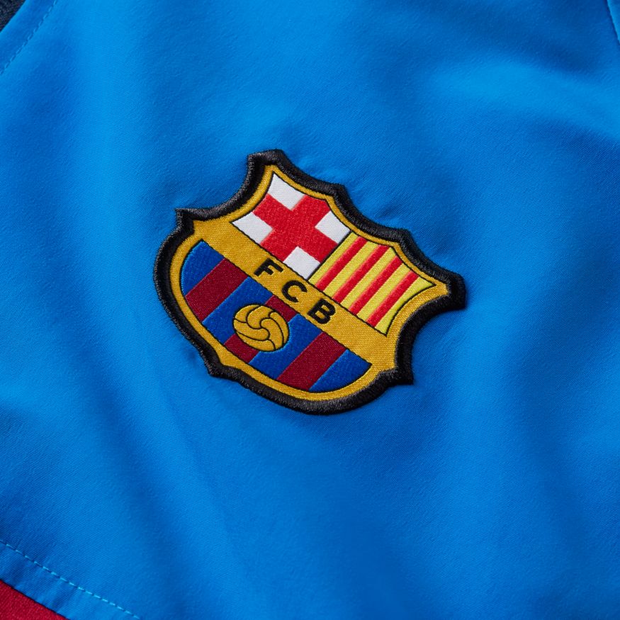 NIKE FC Barcelona Men Full-Zip Soccer Track Jacket product image 3, provided for visual reference and product detail review