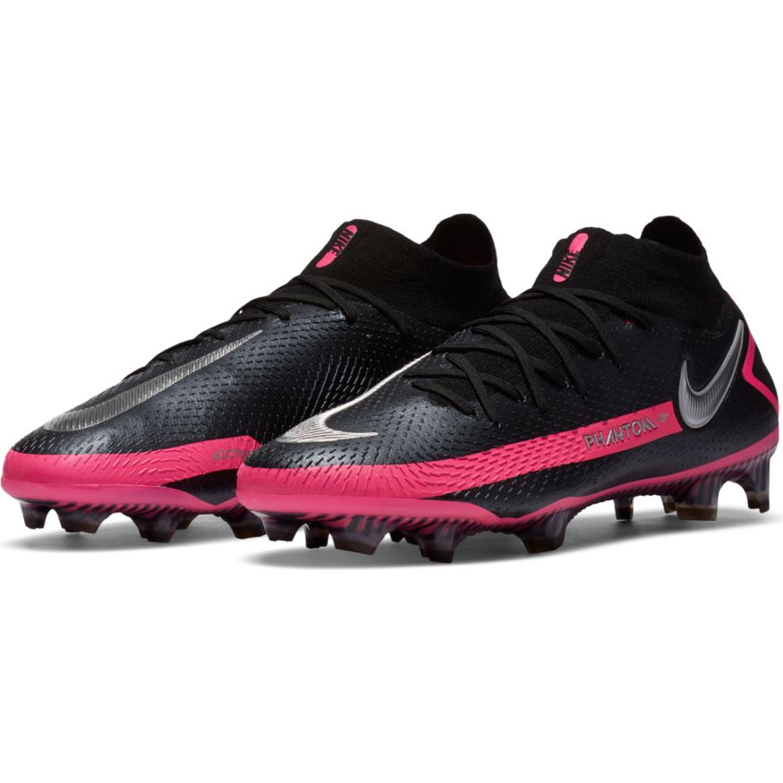 Nike Phantom GT Elite Dynamic Fit FG- BLACK/METALLIC SILVER/PINK BLAST product image 3, provided for visual reference and