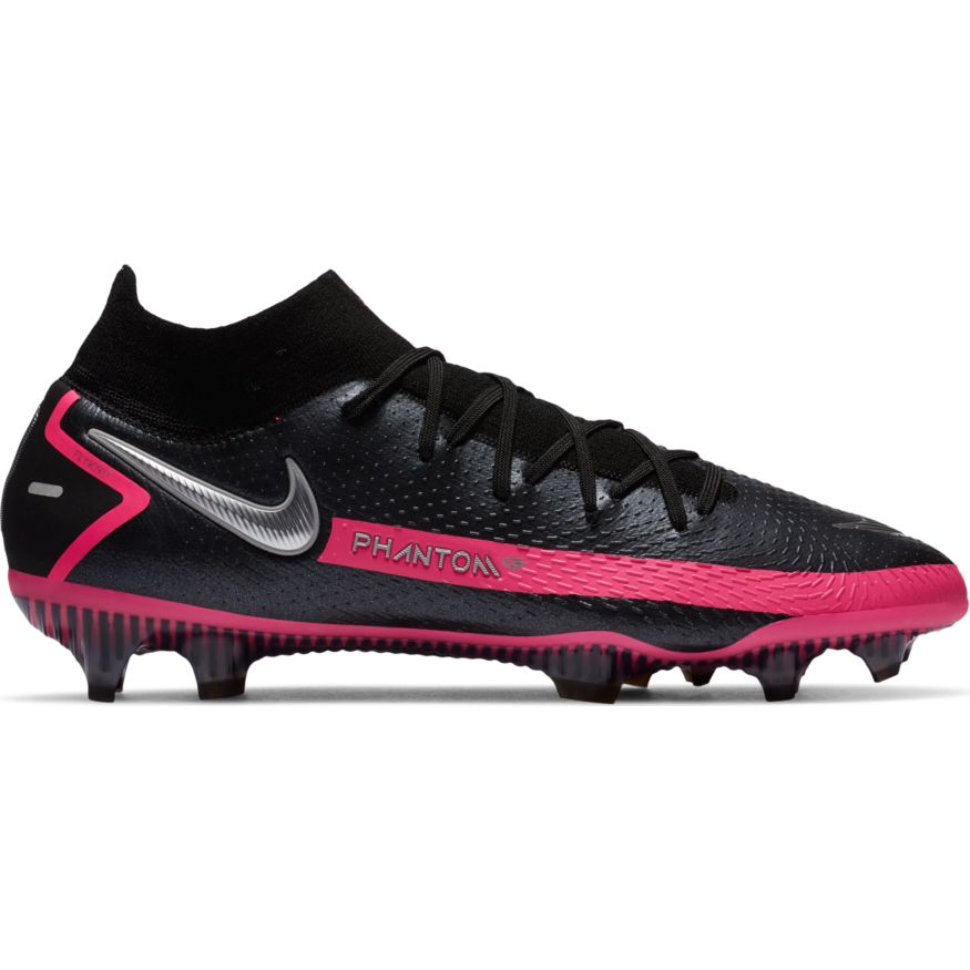 Nike Phantom GT Elite Dynamic Fit FG- BLACK/METALLIC SILVER/PINK BLAST product image 1, provided for visual reference and