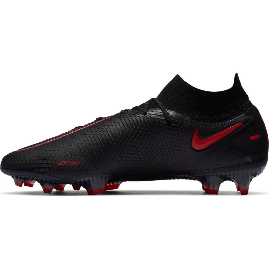 Nike Phantom GT Elite Dynamic Fit FG-BLACK/CHILE RED-DK SMOKE GREY product image 2, provided for visual reference and