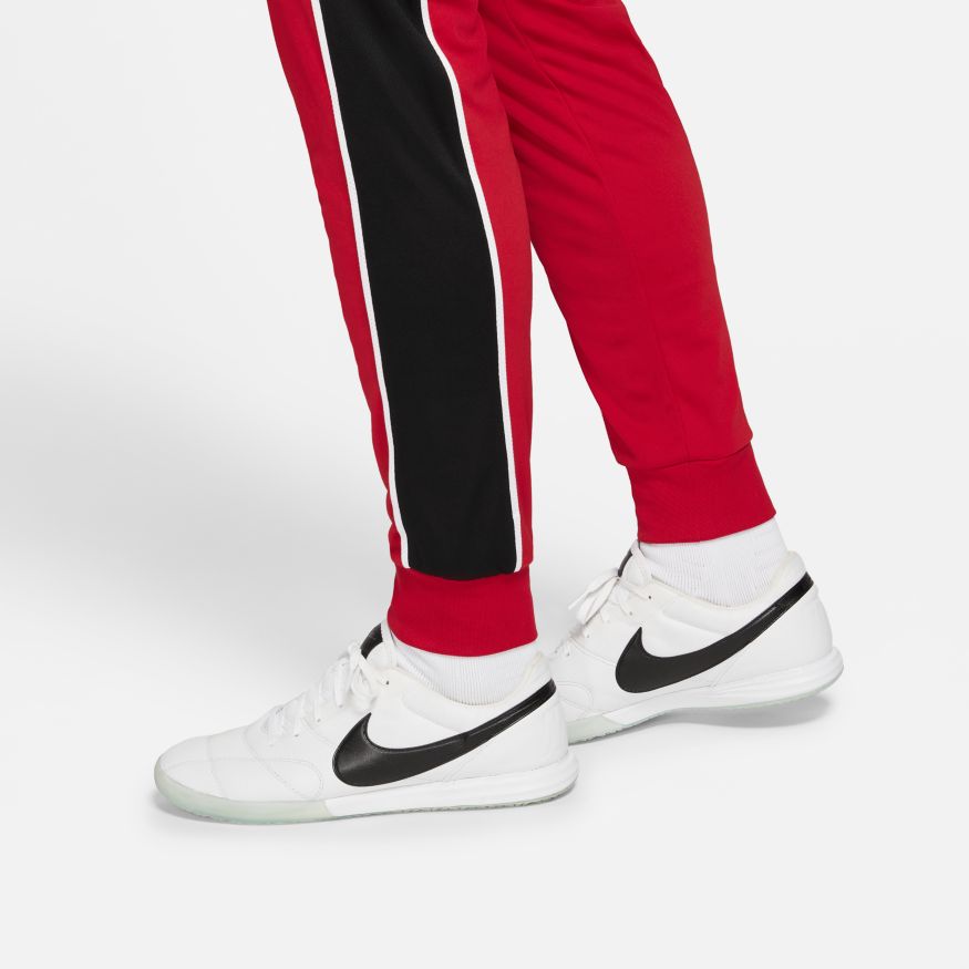 Nike Dri-FIT Academy Men Knit Soccer Track Pants-RED/BLACK product image 4, provided for visual reference and product detail
