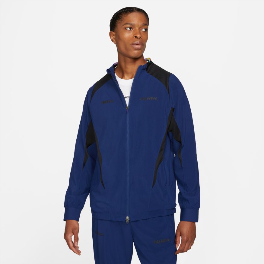 Nike F.C Joga Bontio Woven Jacket-Navy product image 1, provided for visual reference and product detail review