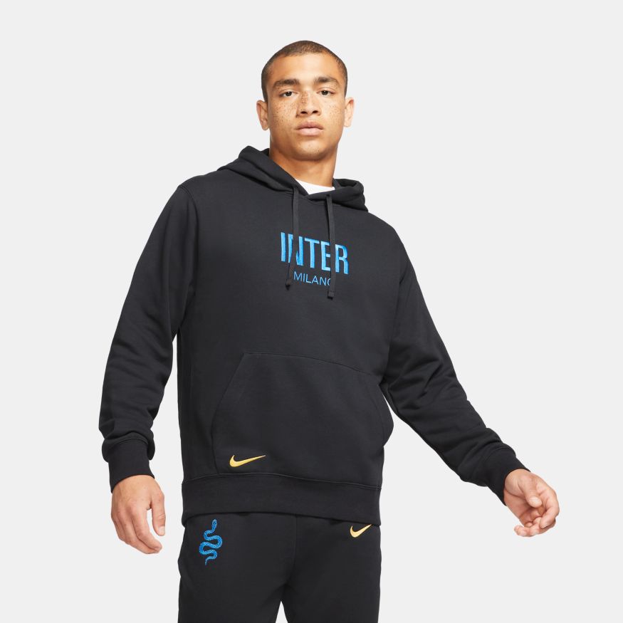 Nike Inter Milan Men Fleece Soccer Hoodie product image 1, provided for visual reference and product detail review